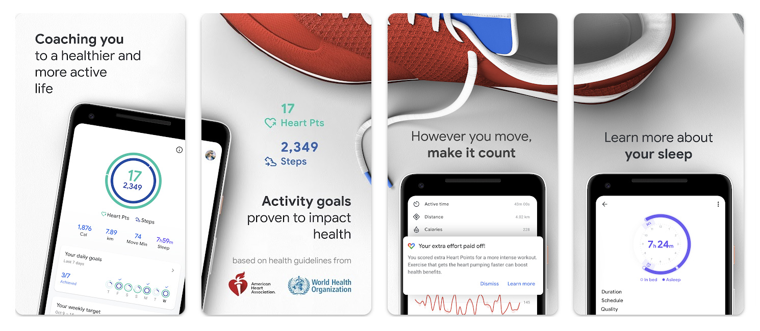 Tampilan Aplikasi Fit: Activity Tracking